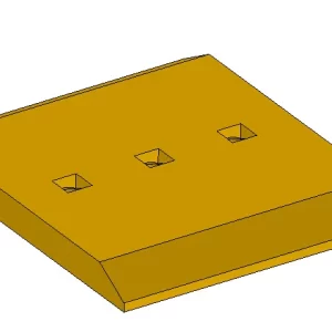 סיגמנט - להב מעמיס בורגי 35 מ"מ - 35X380X320